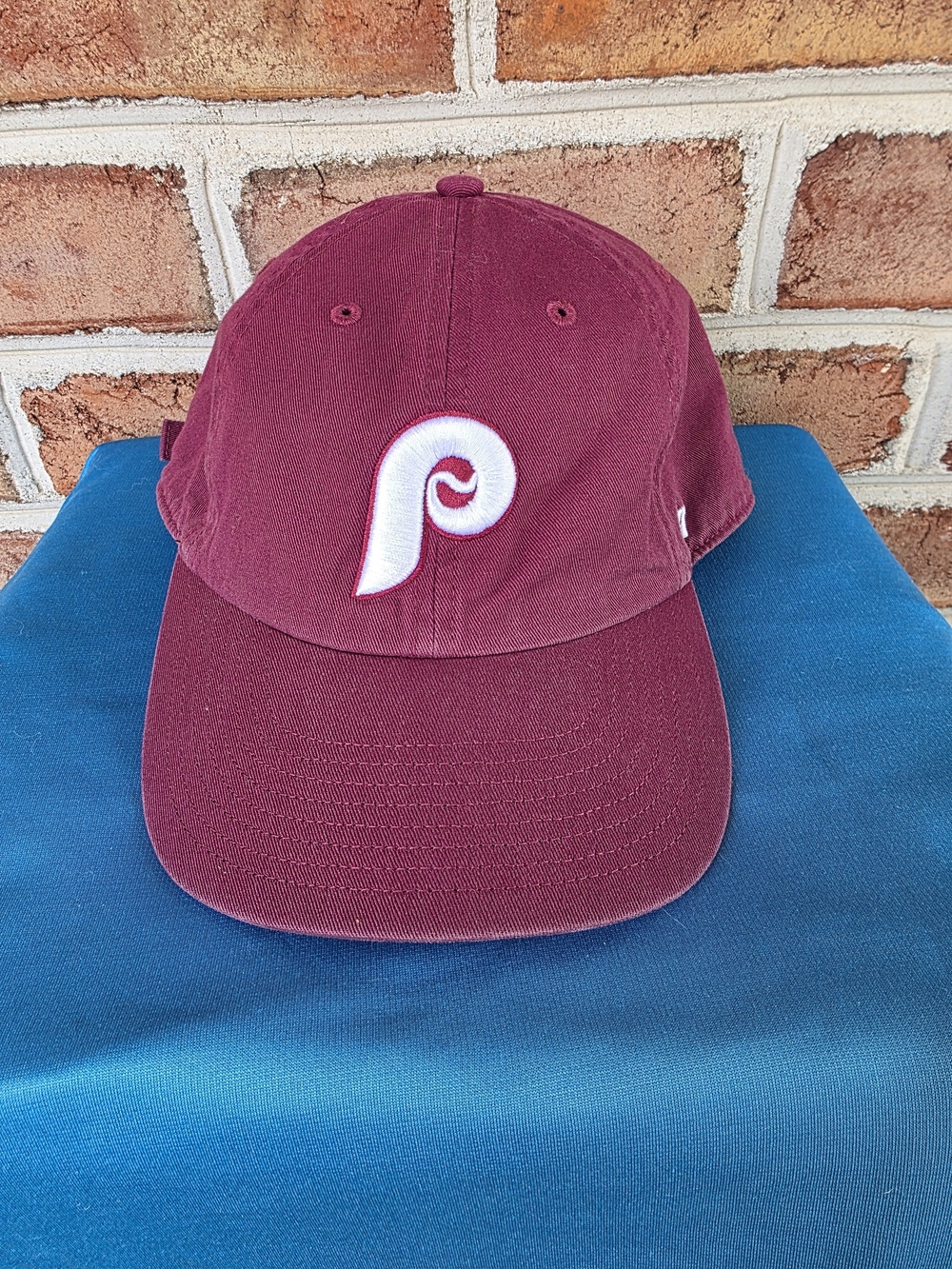 '47 Burgundy Philadelphia P Logo Baseball Cap